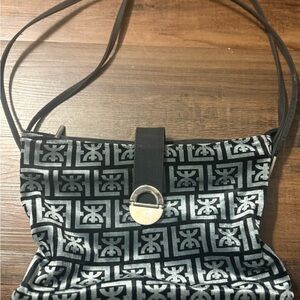 Stylish Black and Gray Patterned Women's Bag